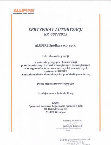 ALUFIRE Tomasz Kołodziejczyk 2015