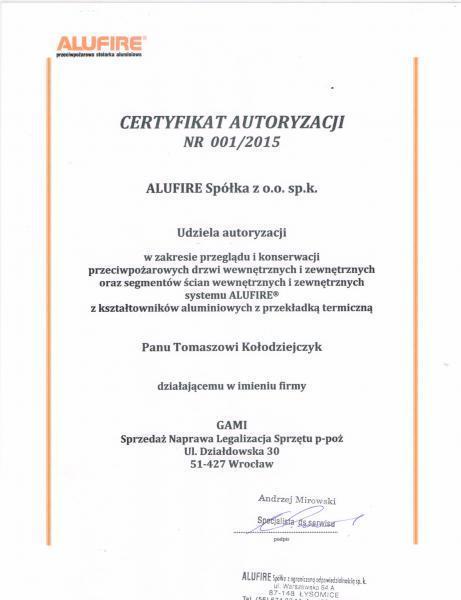 ALUFIRE Mirosław Wypych 2015